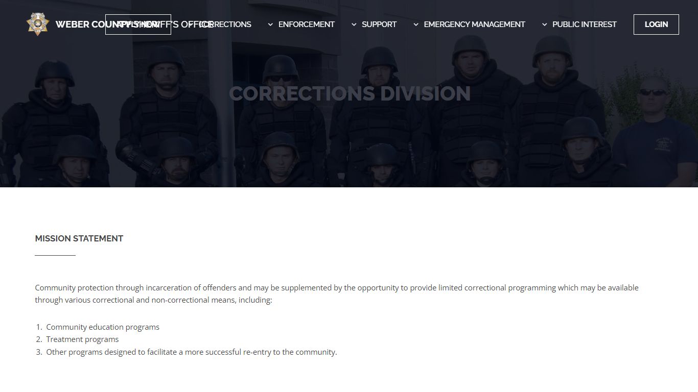 Weber County Sheriff - Corrections